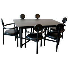 Vico Magistretti 'Pan Set' Dining Table and Chair Set by Rosenthal Memphis
