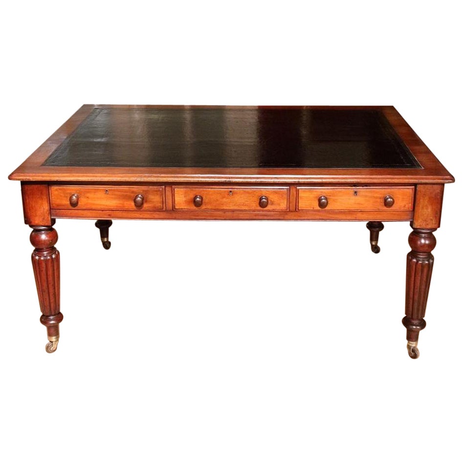 Regency Mahogany Writing Table at 1stDibs