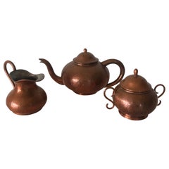 Vintage Copper Tea or Coffee Serving Set