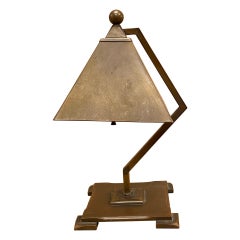 Josef Urban Art Deco Diminutive Bronze Desk Lamp