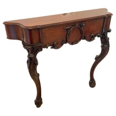 Outstanding Quality Antique Victorian Carved Mahogany Console Table