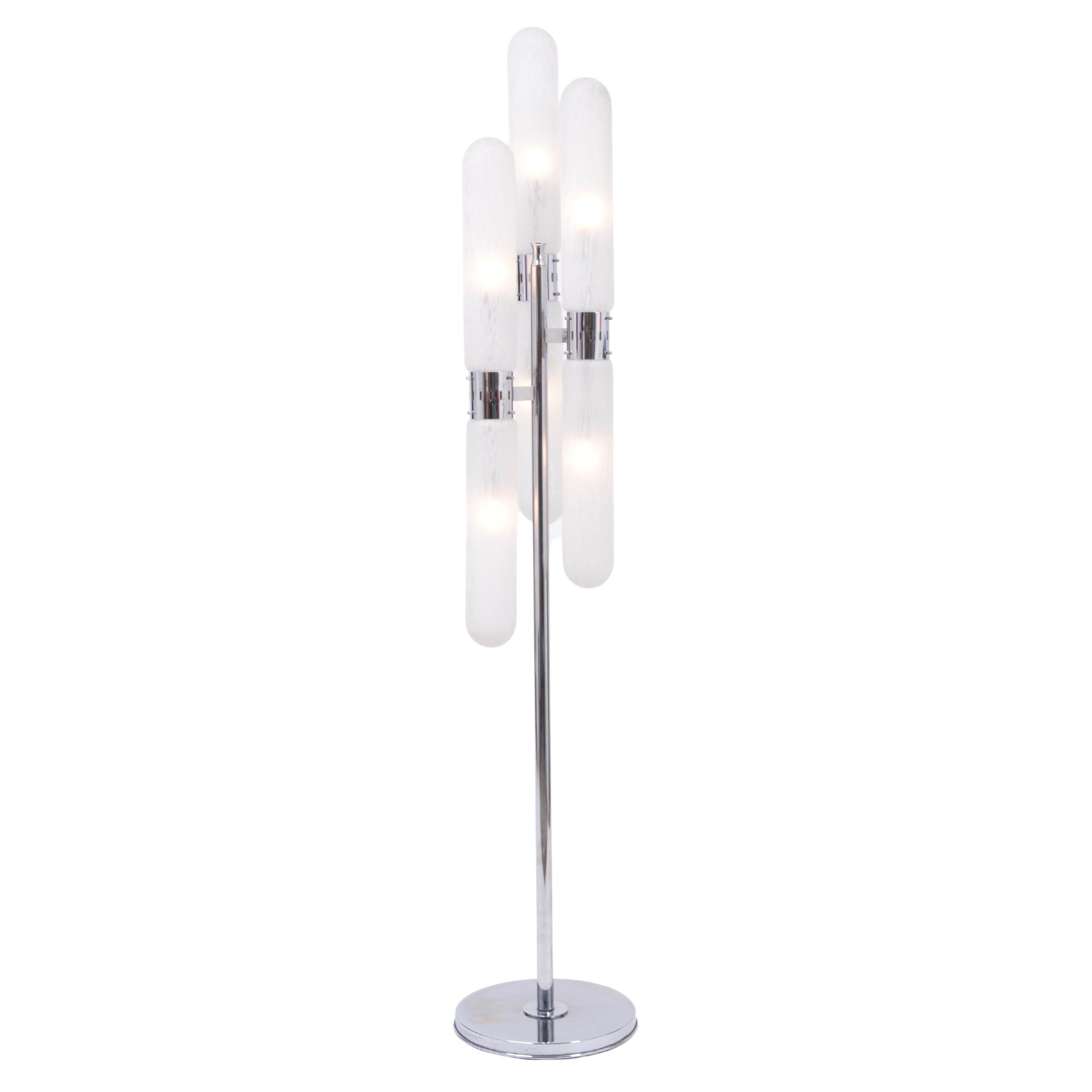 Italian Mid-Century Modern Murano Glass Floor Lamp by Aldo Nason for Mazzega