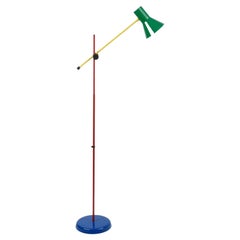 Vintage Veneta Lumi Pop Art Multicoloured Italian Floor Lamp for Memphis Milano, 1980s