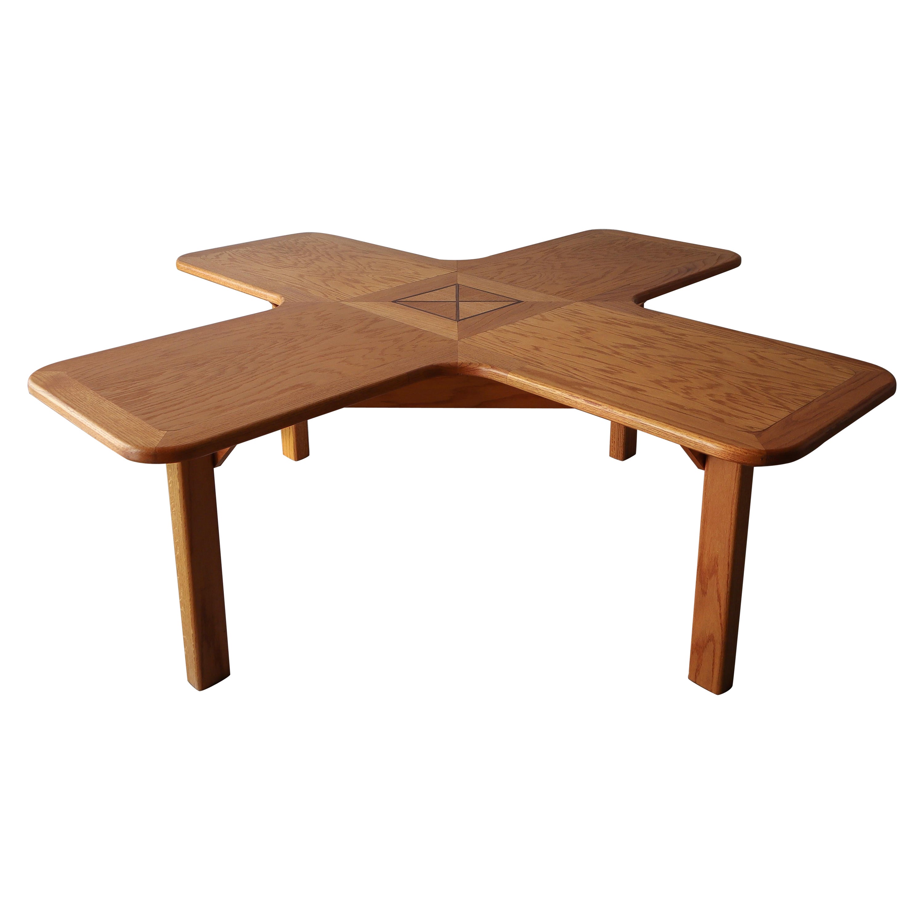 Vintage Craftsman Oak Center Table