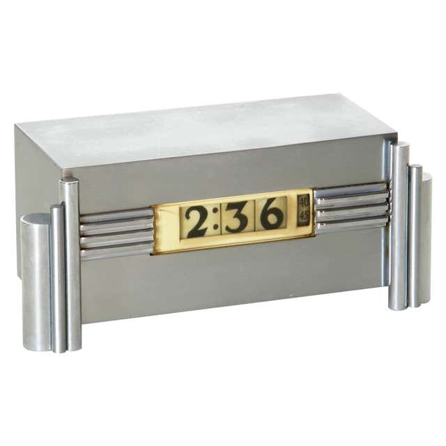 Iconic streamline Lawson Zephyr clock at 1stDibs | lawson clock ...