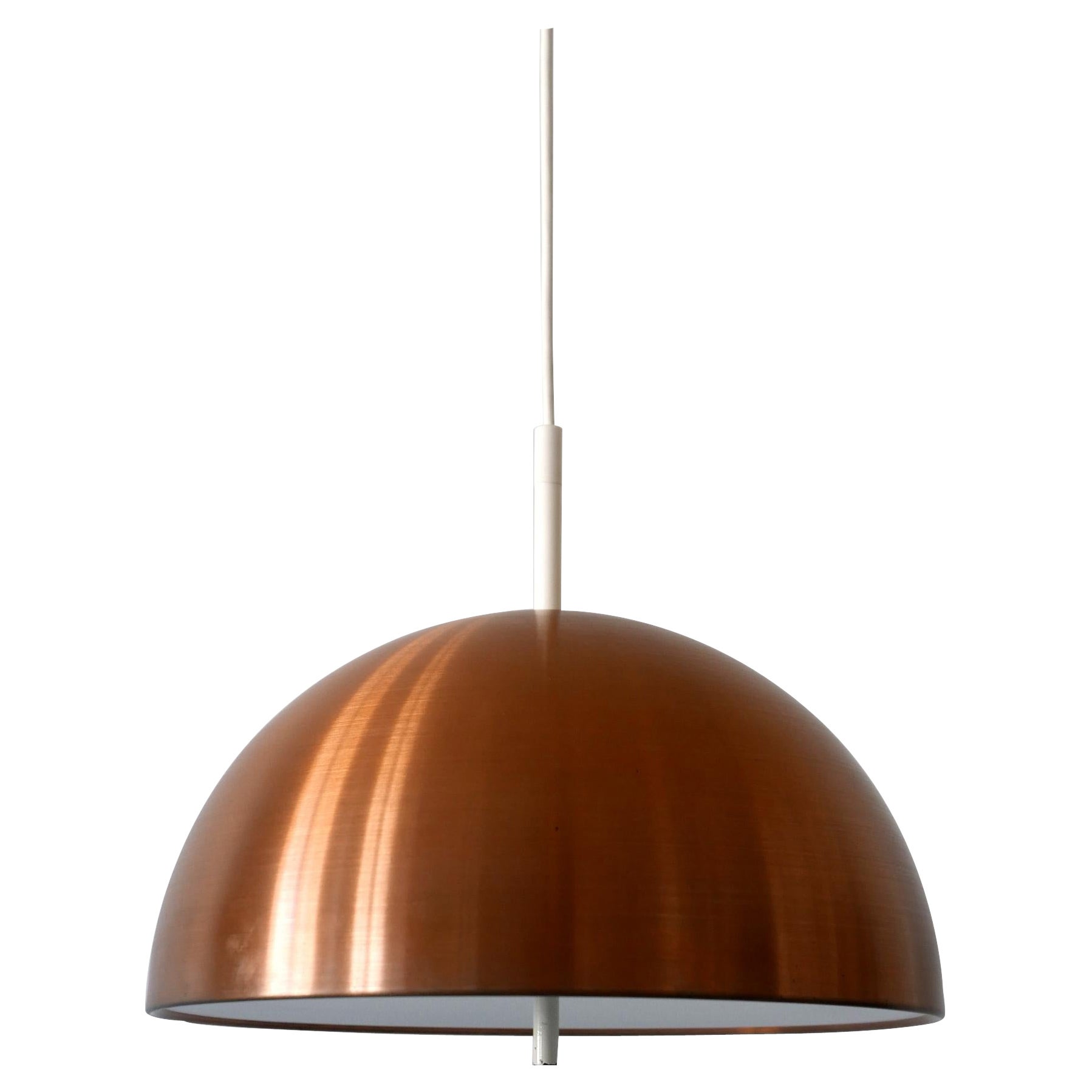 Elegant Mid-Century Modern Copper Pendant Lamp by Staff & Schwarz Germany, 1960s For Sale