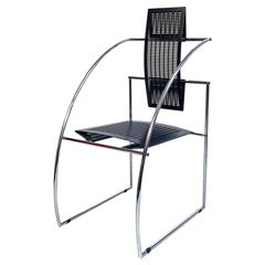 Italian Post Modern Metal Quinta 605 Armchair by Mario Botta for Alias, 1980s