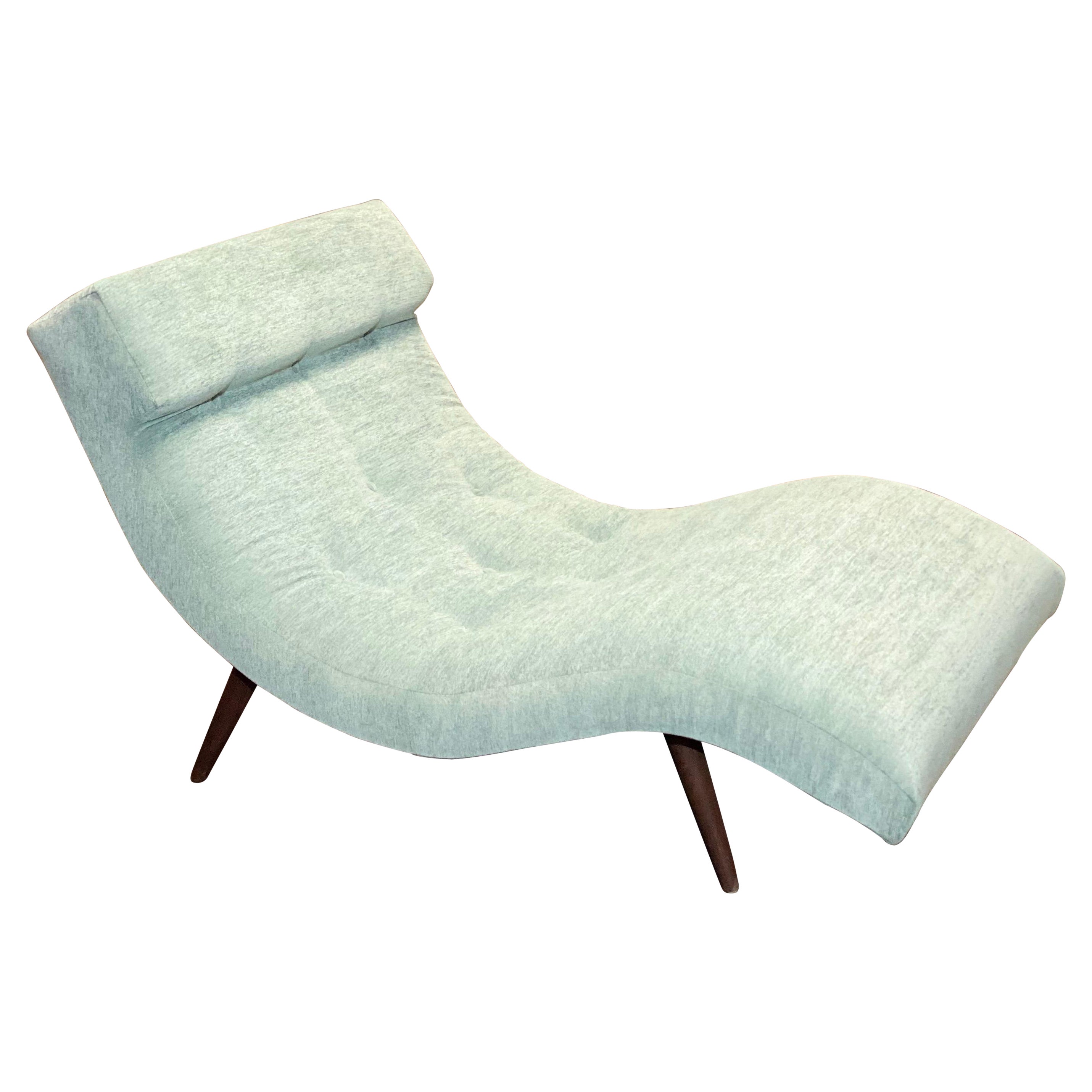 1960s Adrian Pearsall for Craft Associates Scoop Wave Sage Chaise