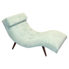 1960s Adrian Pearsall for Craft Associates Scoop Wave Sage Chaise