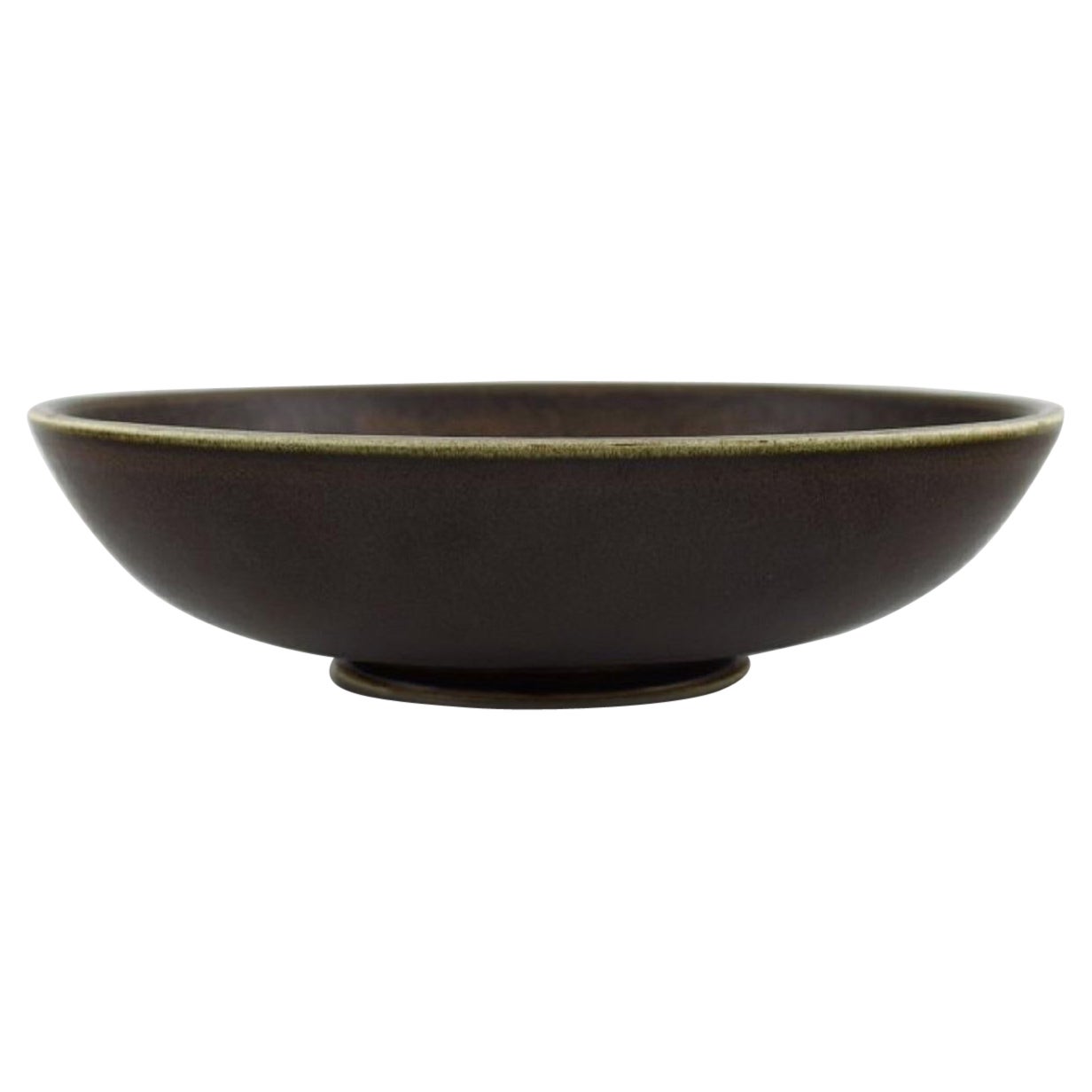 Round Rörstrand Bowl in Glazed Ceramics, Mid-20th C For Sale