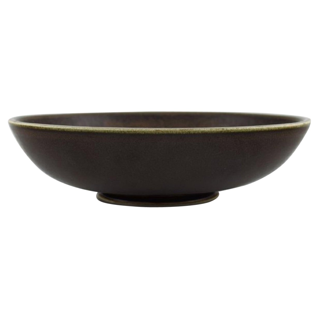 Round Rörstrand Bowl in Glazed Ceramics, Mid-20th C