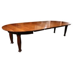 Antique Large Oval Arts and Craft Period Oval Dining Table