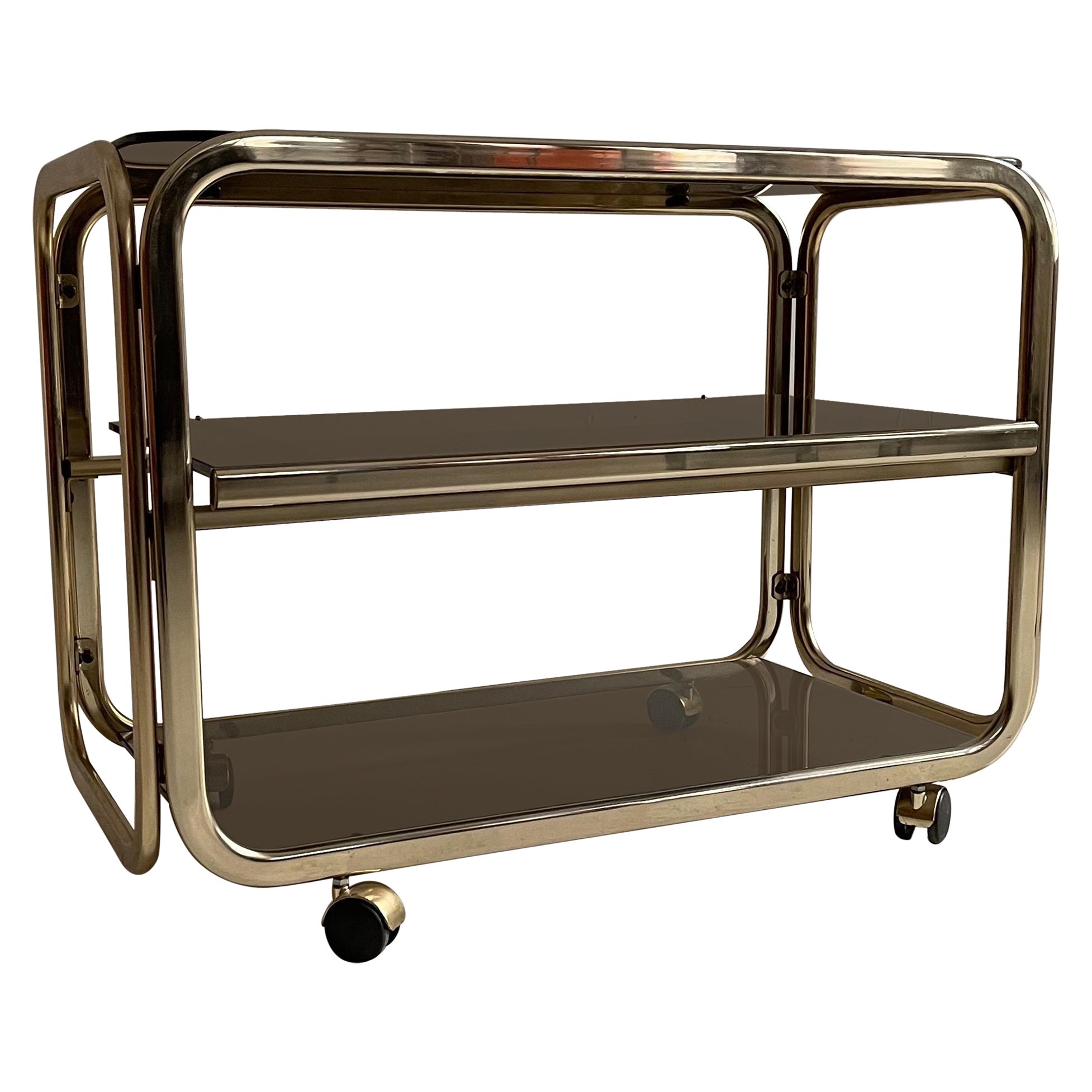Bar Cart Brass Style For Sale