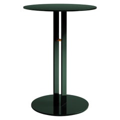 Green Portman Side Table in Steel with Brass Designed by Master for Lemon