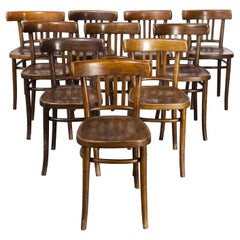 1950's Bentwood Dining Chairs,Dark Walnut - Set of Ten