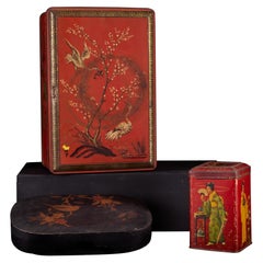 Vintage Chinese Tea Tin Box