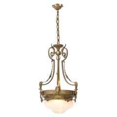 Bronze French Louis XV Style Chandelier, 1930s