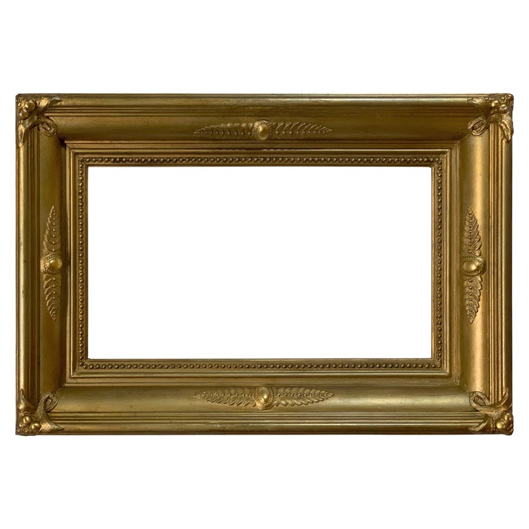 16x24 Inch Antique Gold Art Nouveau Picture Frame circa 1915