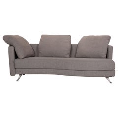 Rolf Benz 2500 Fabric Sofa Gray Two-Seater Couch