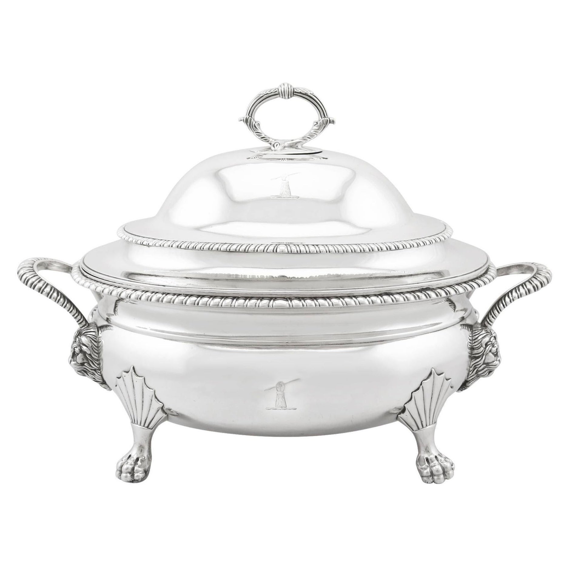 Antique George III Sterling Silver Soup Tureen