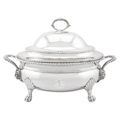 Soupière ancienne en argent sterling George III