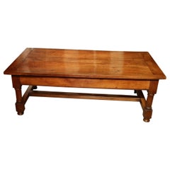 Antique 19th Century French Cherry Wood Coffee Table