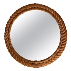 Rope Round Mirror by Audoux-Minet