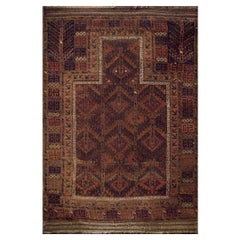 Persischer Baluch-Gebetteppich aus dem 19. Jahrhundert ( 2,42 m x 3,35 m – 92 x 137 cm)