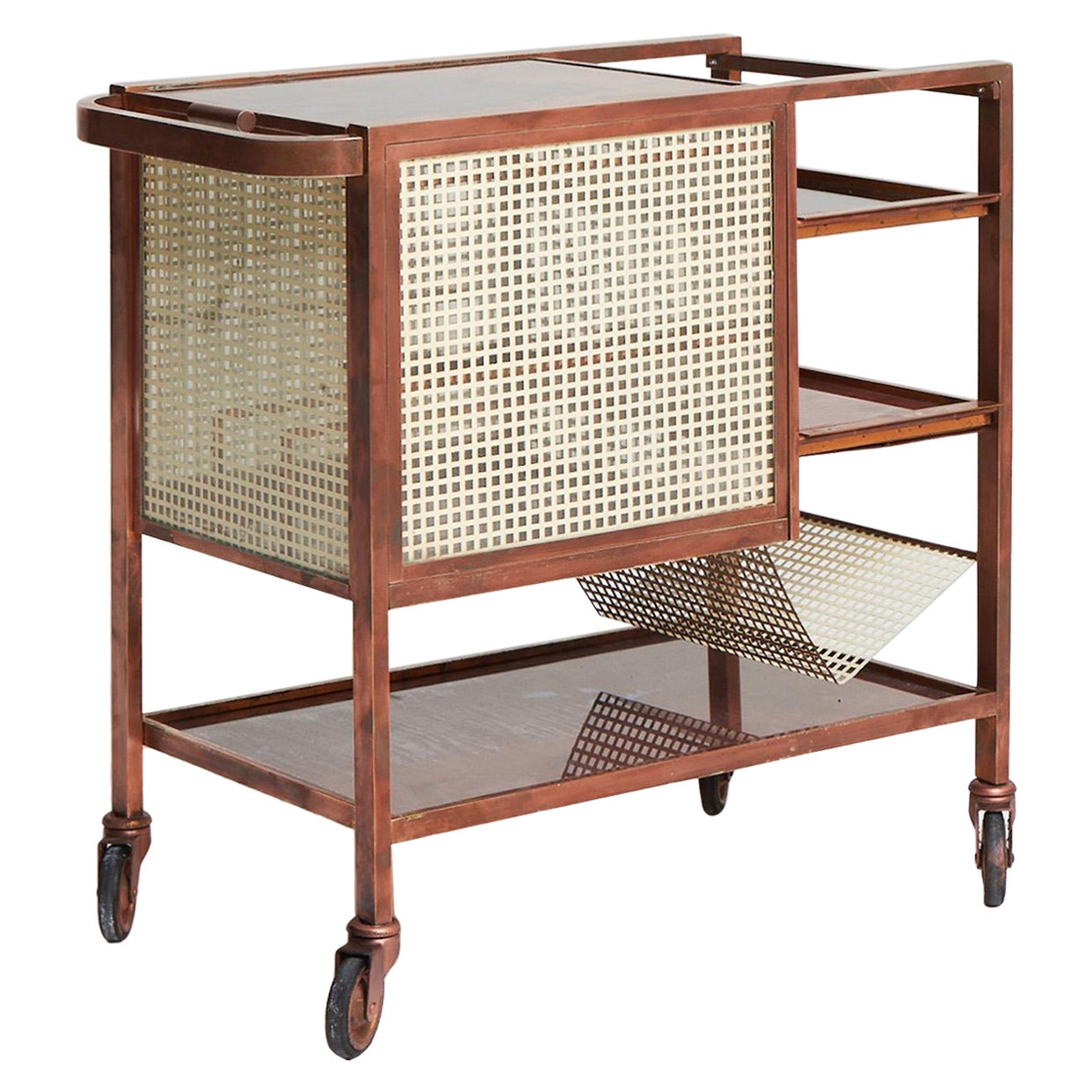 Copper Drinks Trolley Attributed to Joseph Hoffman '1870-1956'