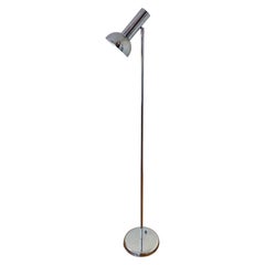 1970's Spot Floor Lamp by George Kovacs in Chrome with Movable Head