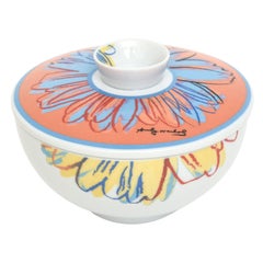 Rosenthal Studio Line Flower Porcelain Covered Sugar Bowl After Andy Warhol