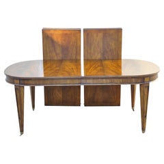 Century Furniture Kensington 621-301 Banded Mahogany Dining Table with 2 Leaves
