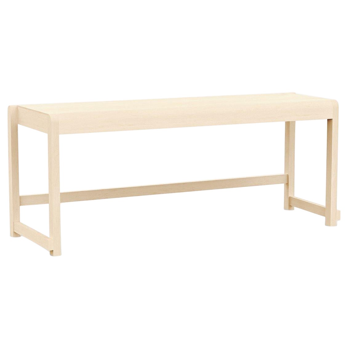 Minimal Scandinavian Design Bench 01 in Natural Wood