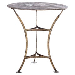 1950's French Small Round Metal Gueridon Table 'Model 1348'