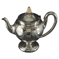 Victorian Silver Bachelor Teapot