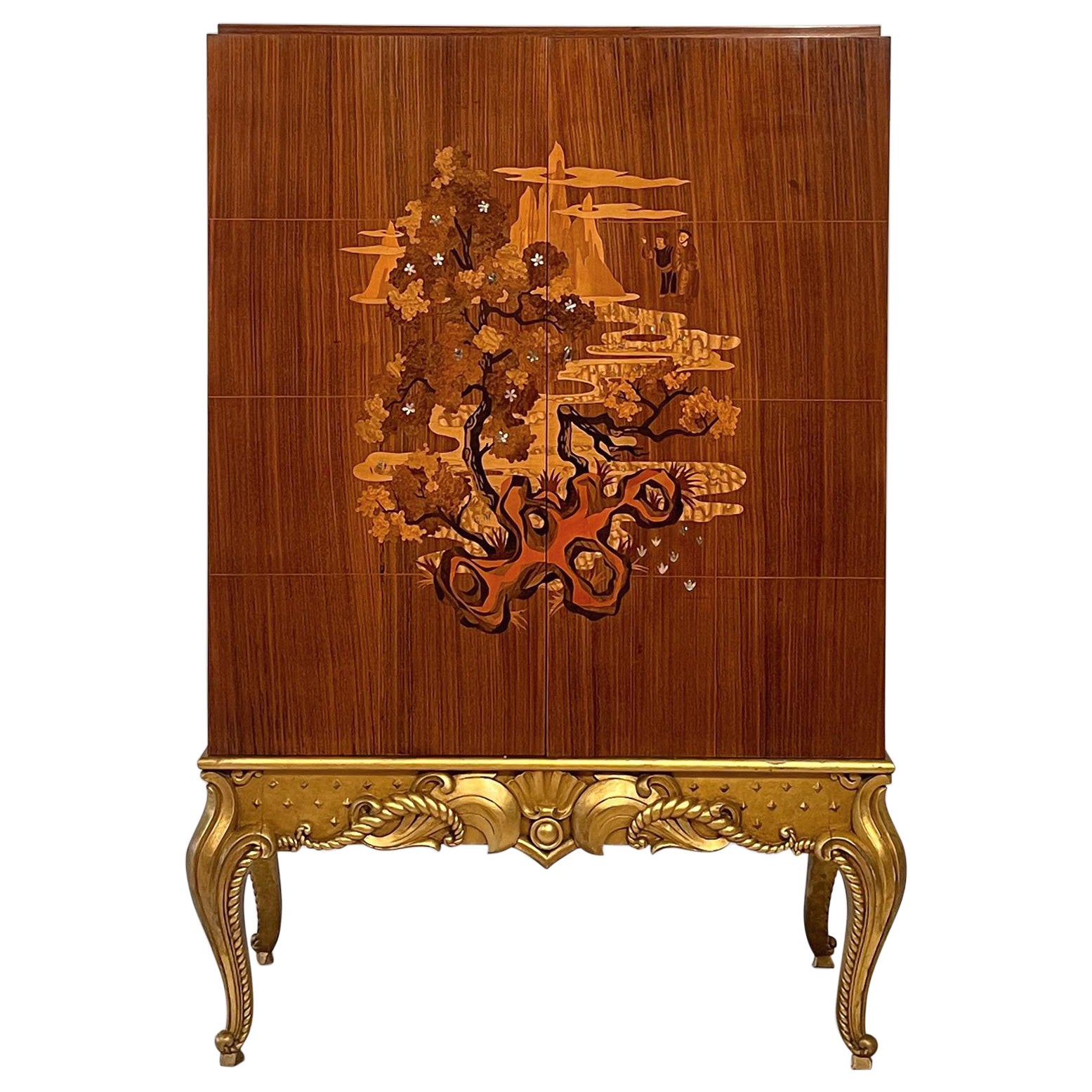 Art Deco Cabinet by Maurice Dufrene, France, c. 1940 For Sale