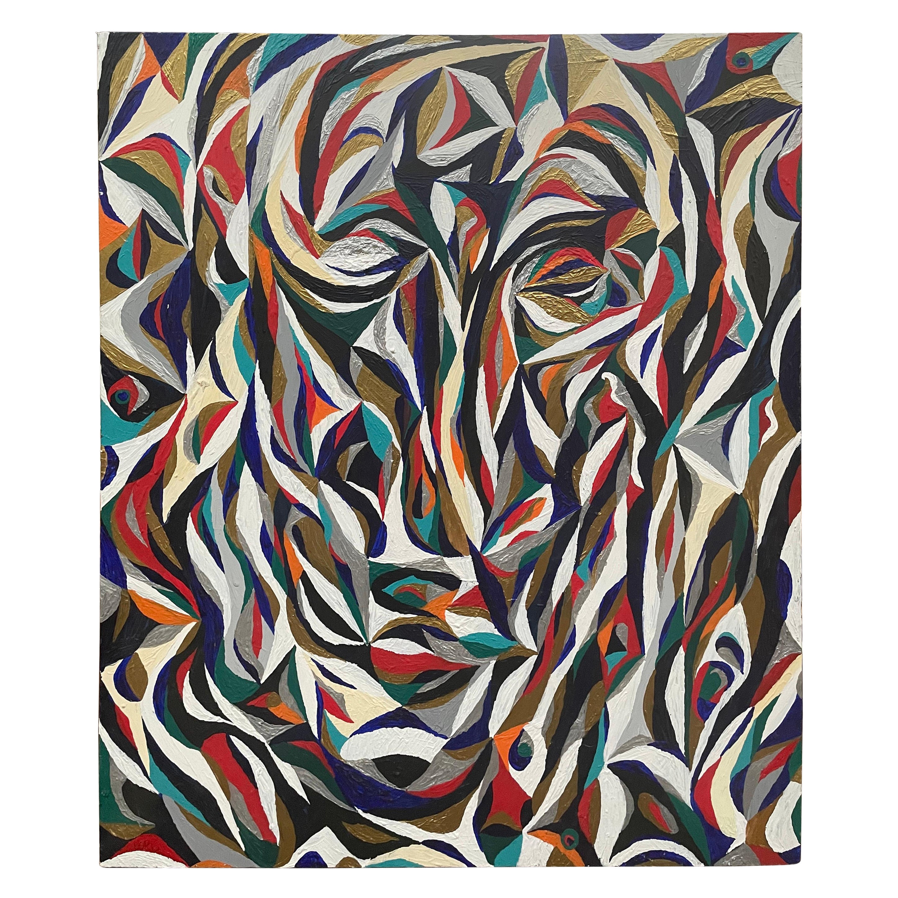 "Long Lost" Is a Unique Spiritual Icon Painting Created in 2007 For Sale