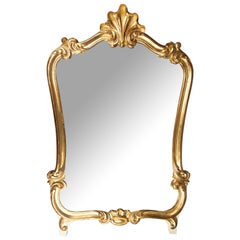 Antique French Louis XV Style Giltwood Mirror