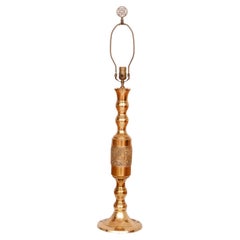 Traditional Brass Candlestick Table Lamp