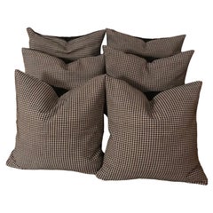 Set of 6 Geometrical Vintage Cotton Textile Pillow shams 
