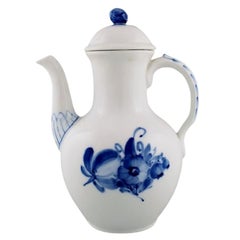 Antique Royal Copenhagen Blue Flower Braided Coffee Pot