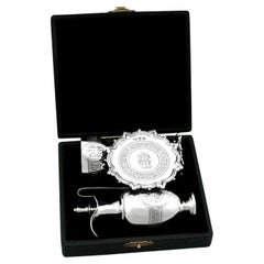 Antikes viktorianisches Communion-Set aus Sterlingsilber