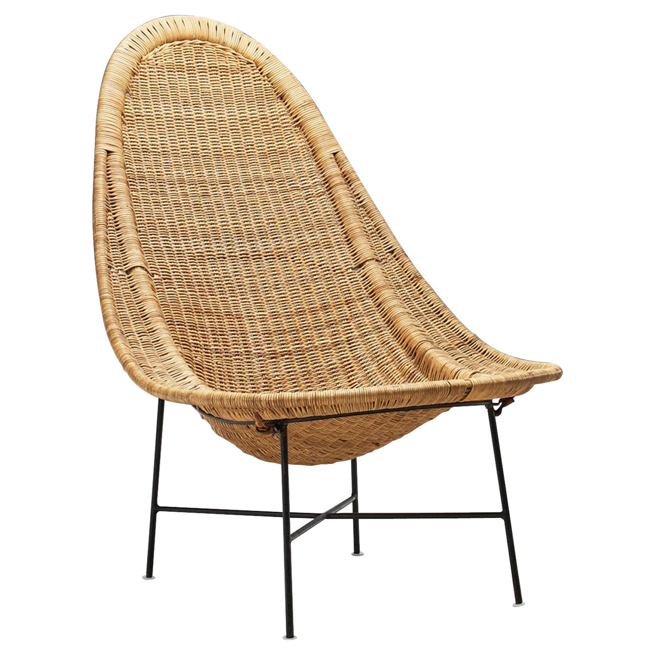"Stora Kraal" Easy Chair by Kerstin Hörlin-Holmquist, Sweden, 1950s For Sale