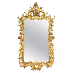 George III Chippendale Carved Giltwood Mirror
