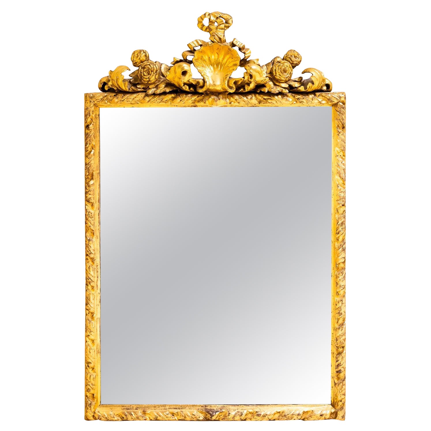 19th Century Italian Gilt Mirror For Sale