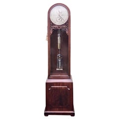 Antique Mahogany Regulator Longcase Clock by Steel of Belfast, Harrisons Works