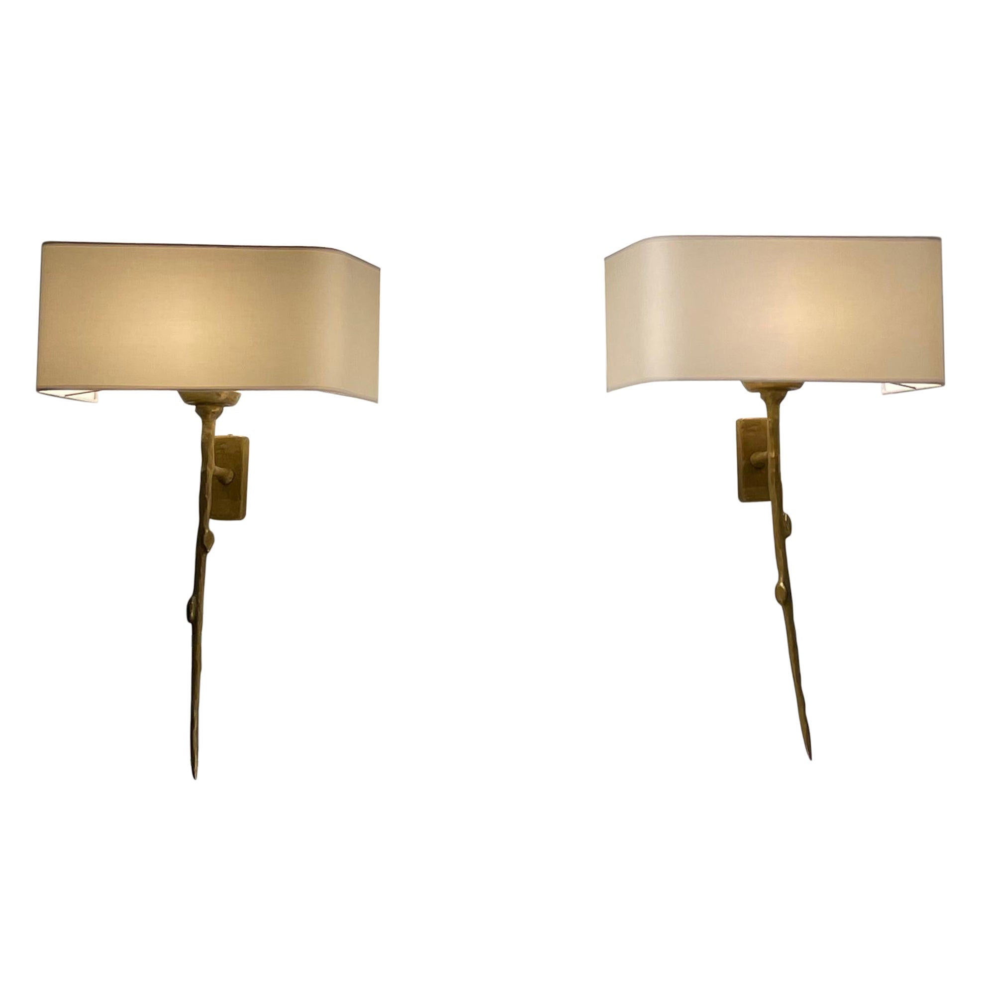 Bronze Sconces by Arlus