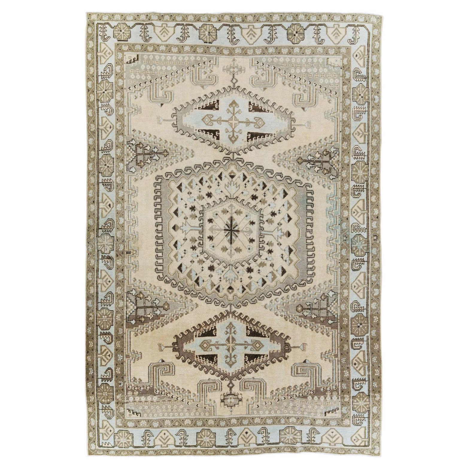Mid-20th Century Handmade Persian Veece Small Room Size Carpet