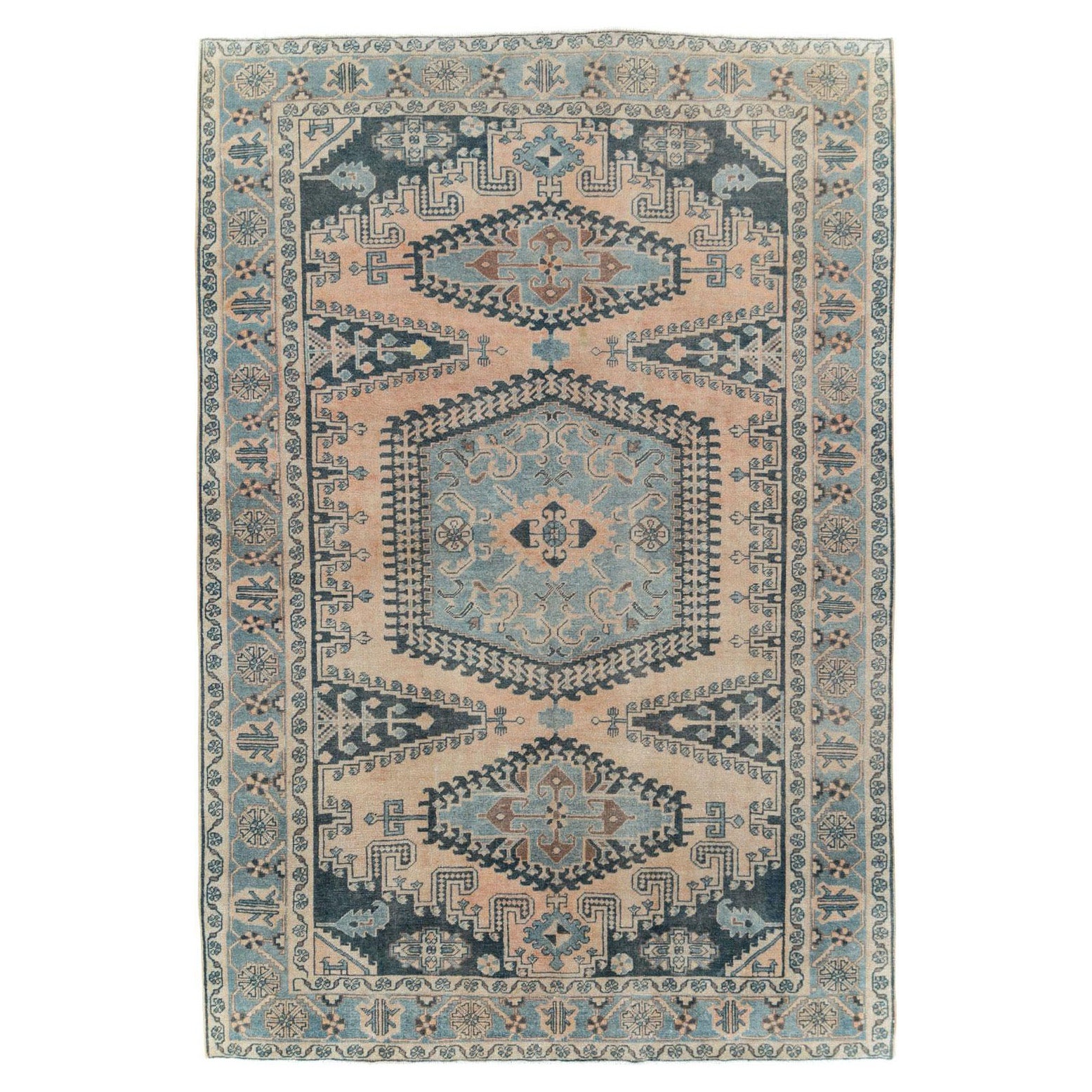 Mid-20th Century Handmade Persian Veece Small Room Size Carpet For Sale