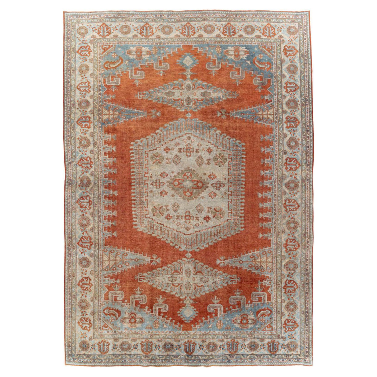 Mid-20th Century Handmade Persian Veece Large Room Size Carpet For Sale